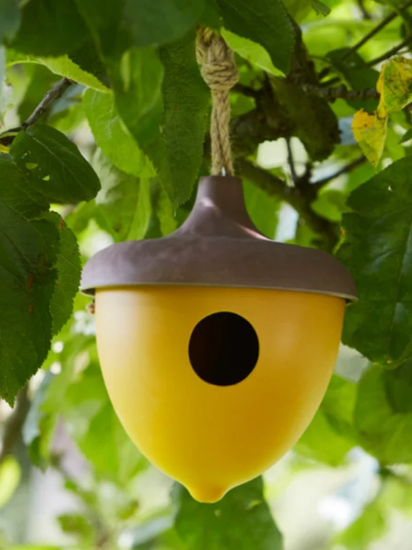 BIRD | Vogelhuisje uit bamboe 'eikel'