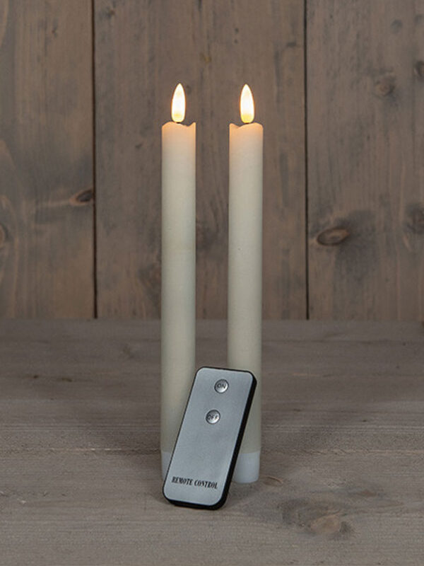 Wax | LED dinerkaarsen (2 stuks + afstandsbediening)