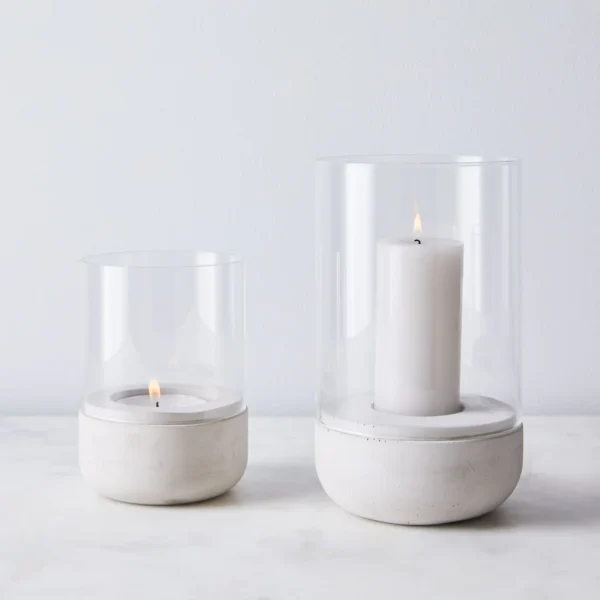 Calma | Blomus theelichthouder beton met glas